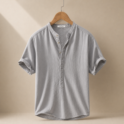 Luca Cotton Linen Henley