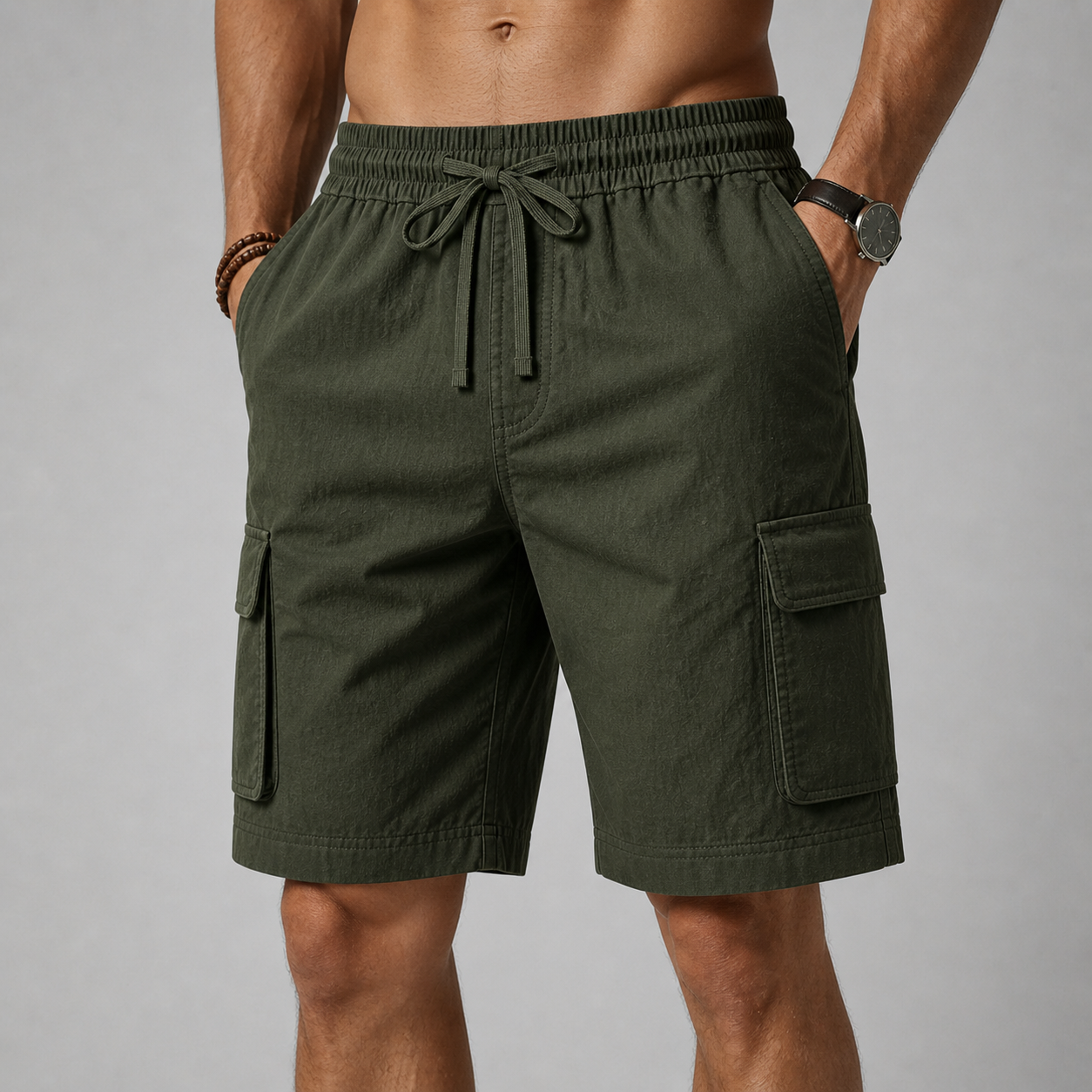 Arlo Relaxed Drawstring Cargo Shorts