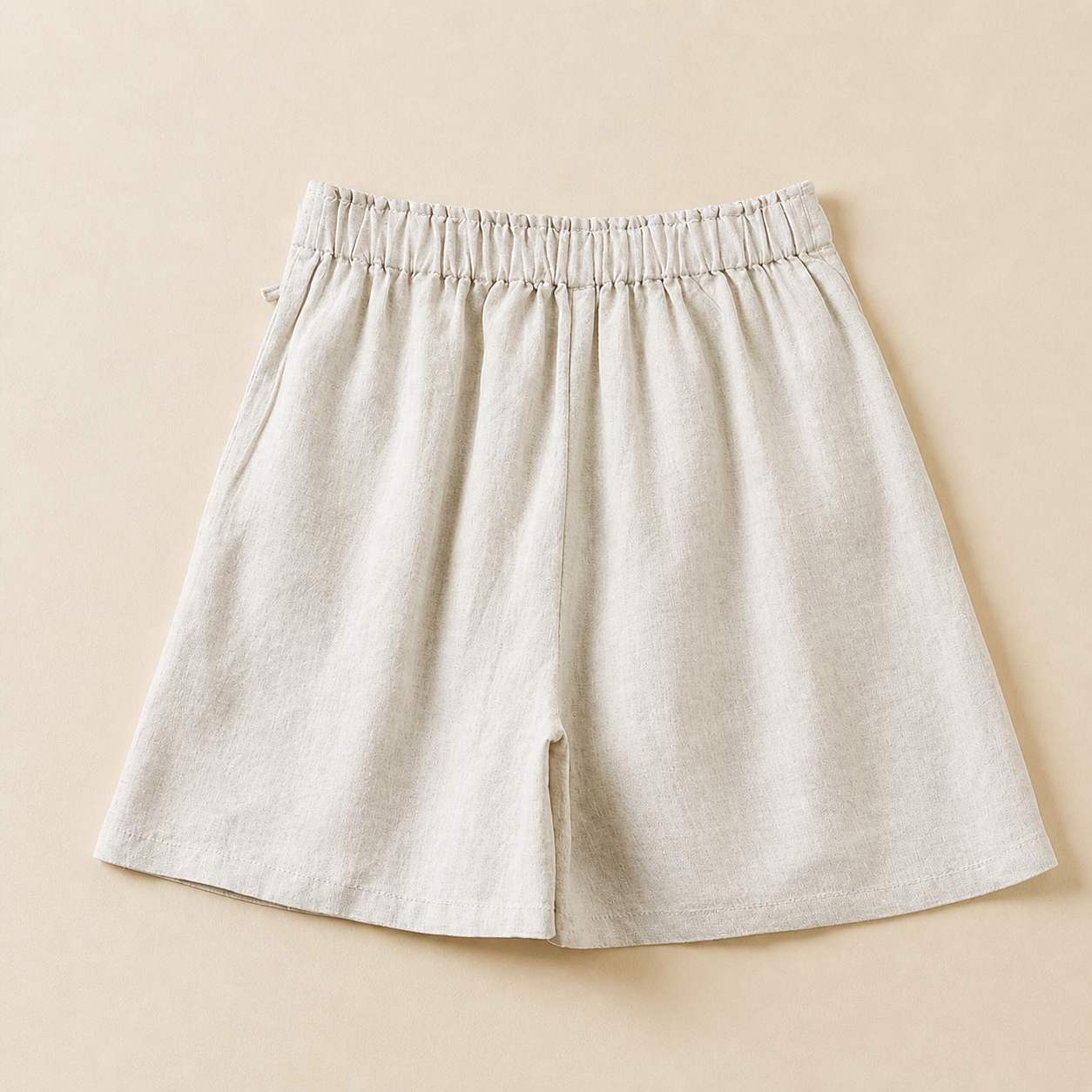 Amara Cotton Linen Wrap Shorts