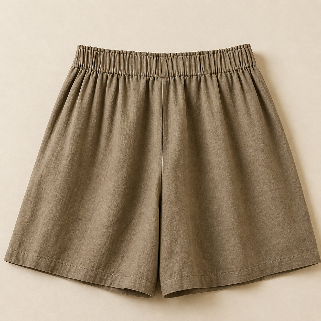 Amara Cotton Linen Wrap Shorts