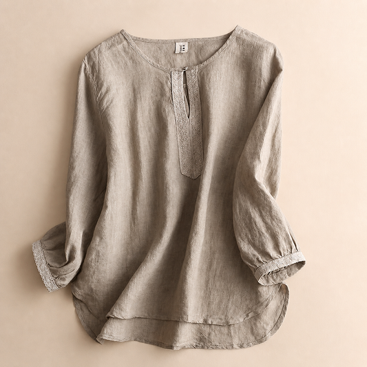 Fiora Cotton Linen Blouse