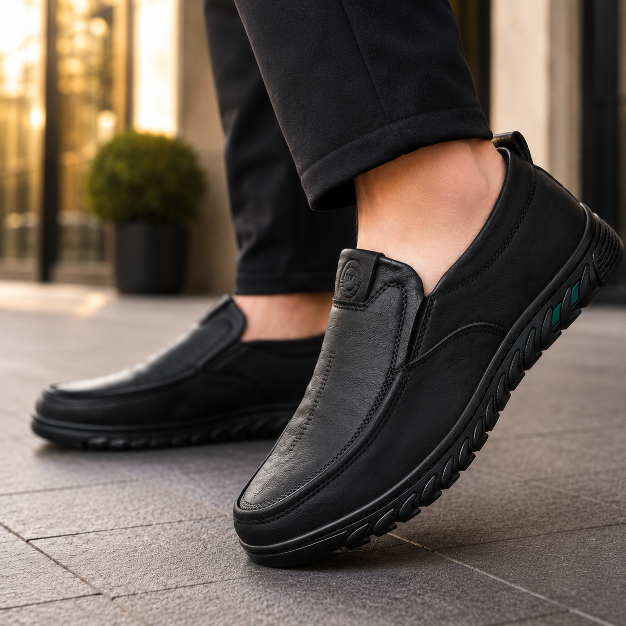 Titan Slip-On Leather Loafers
