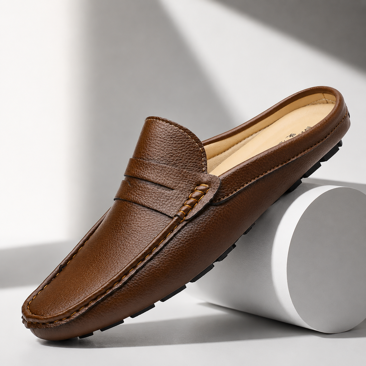 Montero Leather Driving Mules