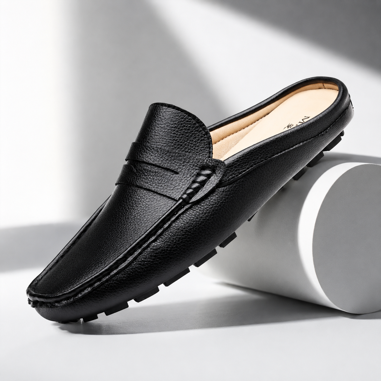 Montero Leather Driving Mules