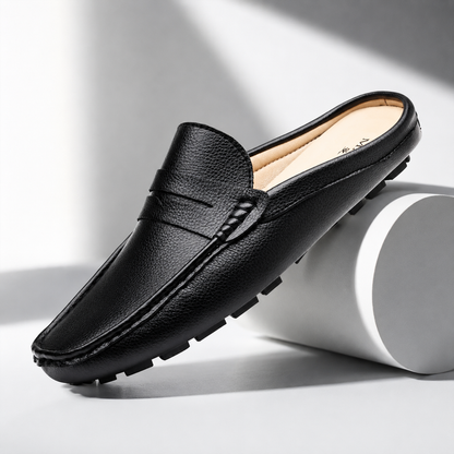 Montero Leather Driving Mules