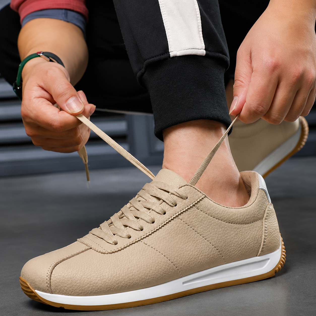 Easton Leather Court Sneakers