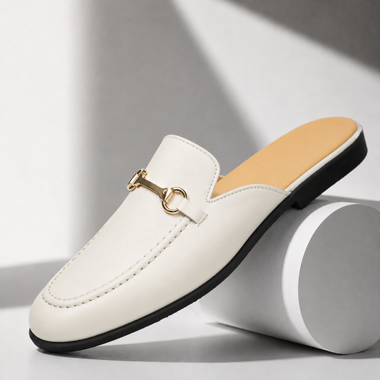 Valencia Horsebit Leather Mules