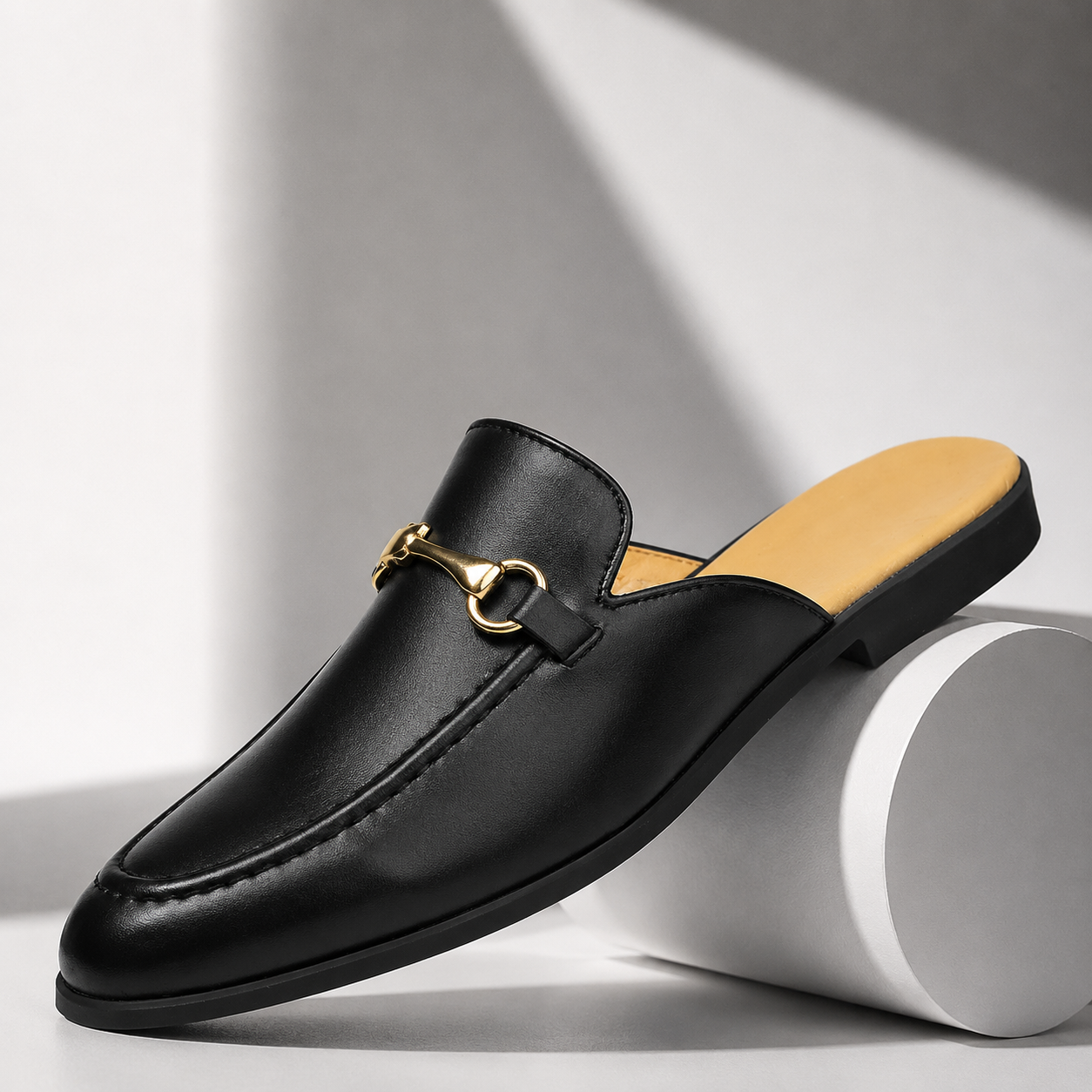 Valencia Horsebit Leather Mules