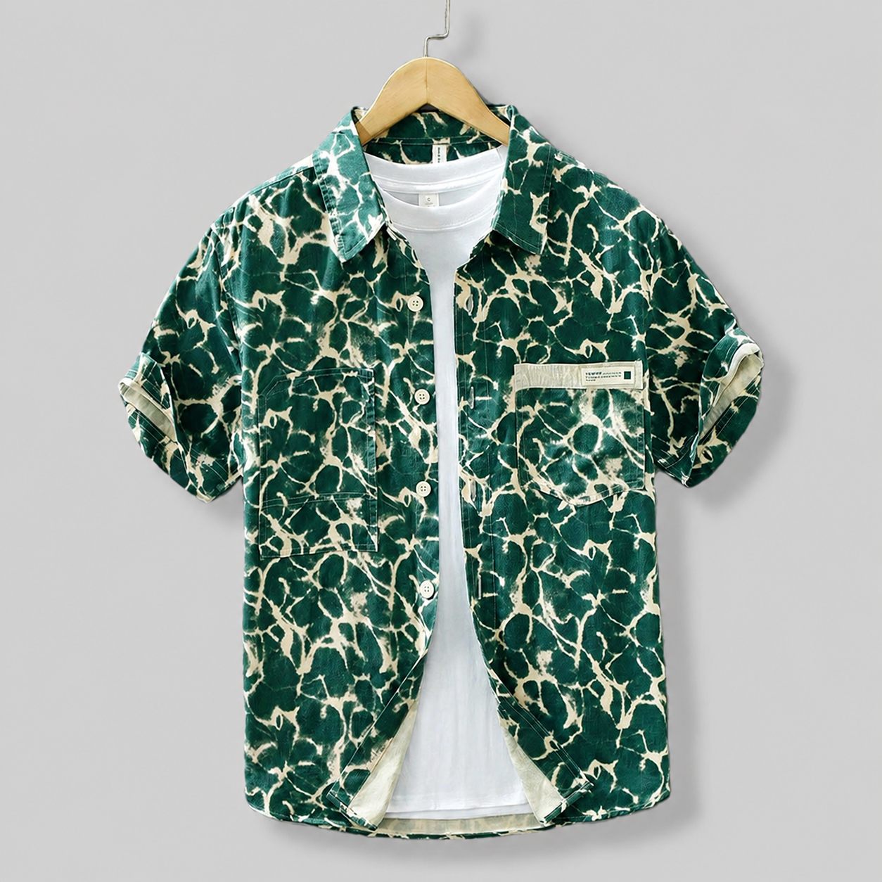 Ocean Ripple Button Up
