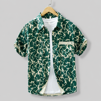 Ocean Ripple Button Up