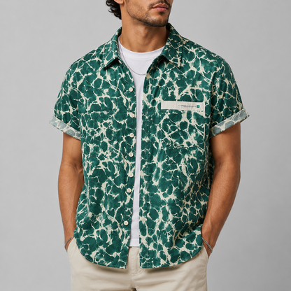 Ocean Ripple Button Up