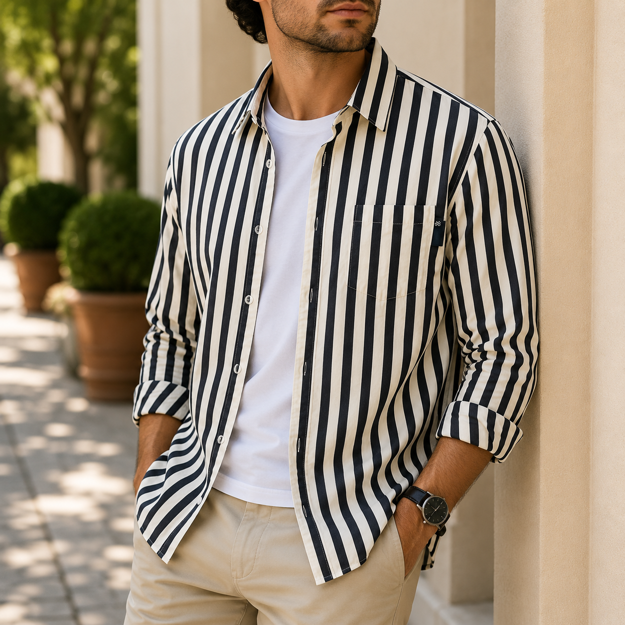 Westport Long Sleeve Stripe Shirt
