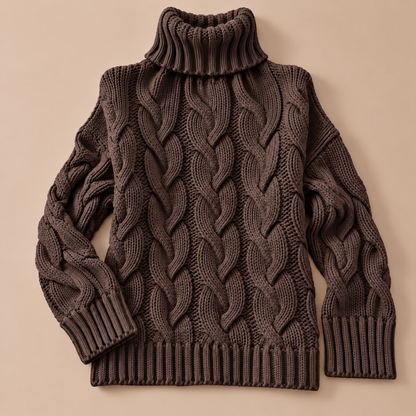 Sophie Cable-Knit Turtleneck Sweater