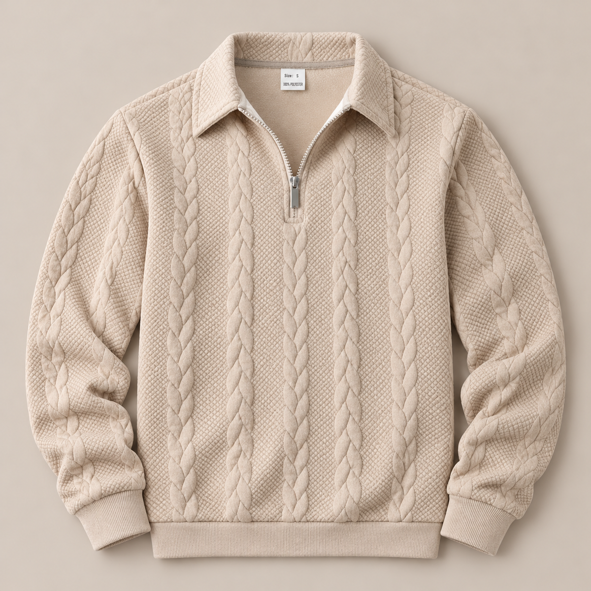 Arthur Cable-Knit Quarter-Zip