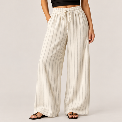 Sienna Striped Wide-Leg Pants