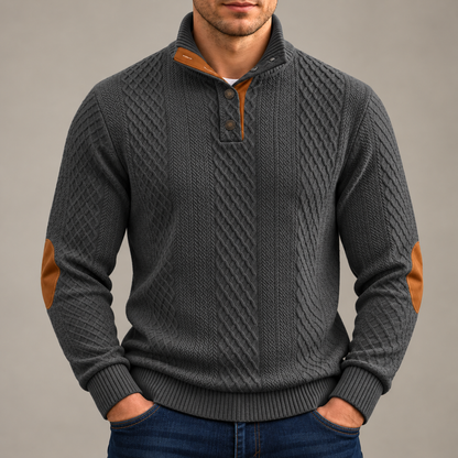 Harrison Cable-Knit Pullover Sweater