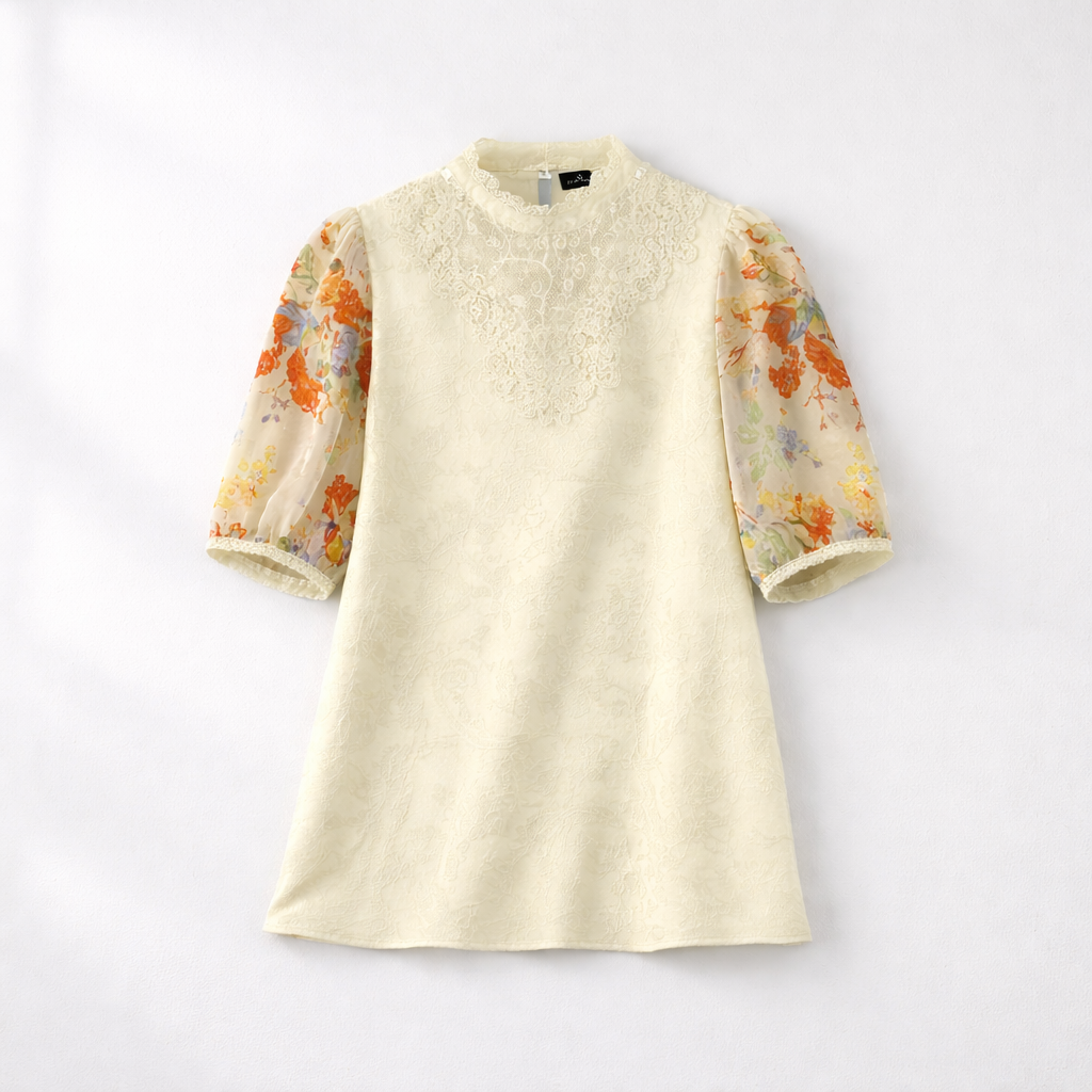 Caroline Floral Sleeve Blouse