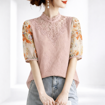 Caroline Floral Sleeve Blouse