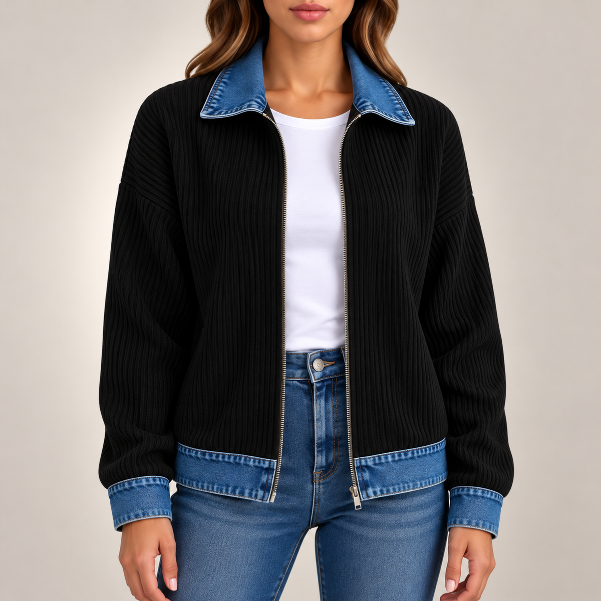 Sienna Ribbed Knit Jacket