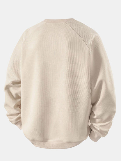 Textured Crewneck Sweatshirt