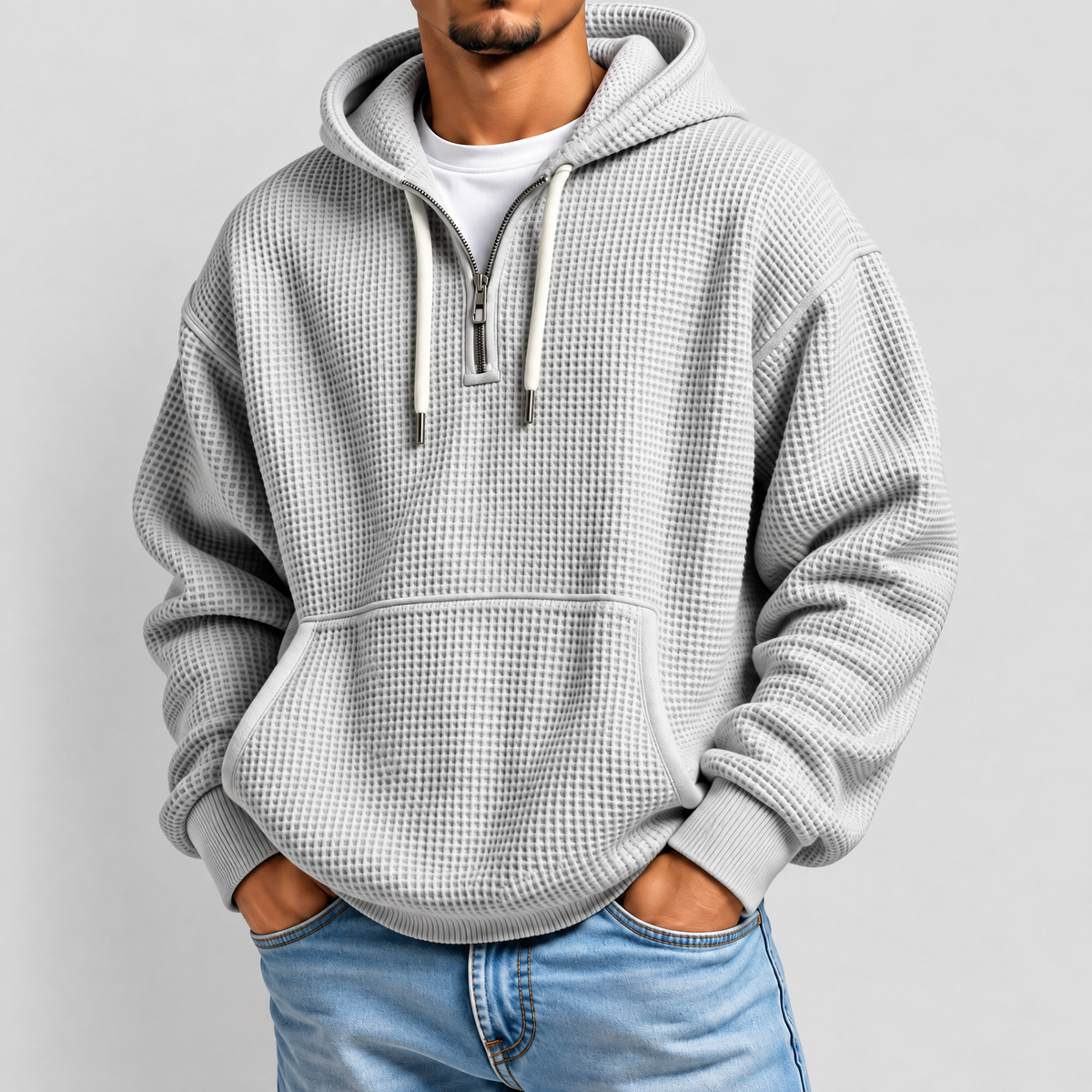 Mason Waffle Knit Hoodie