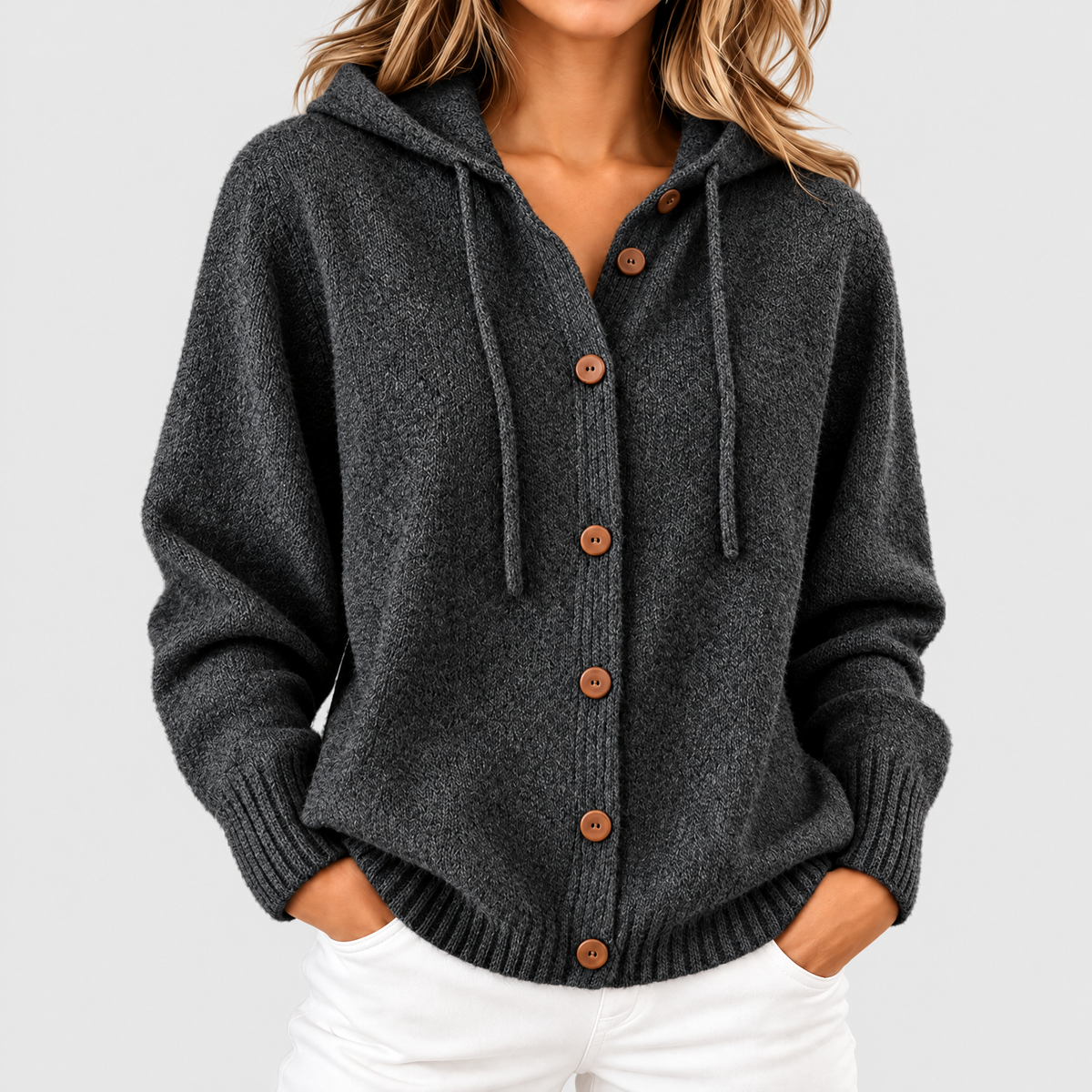 Sienna Knit Hoodie Cardigan