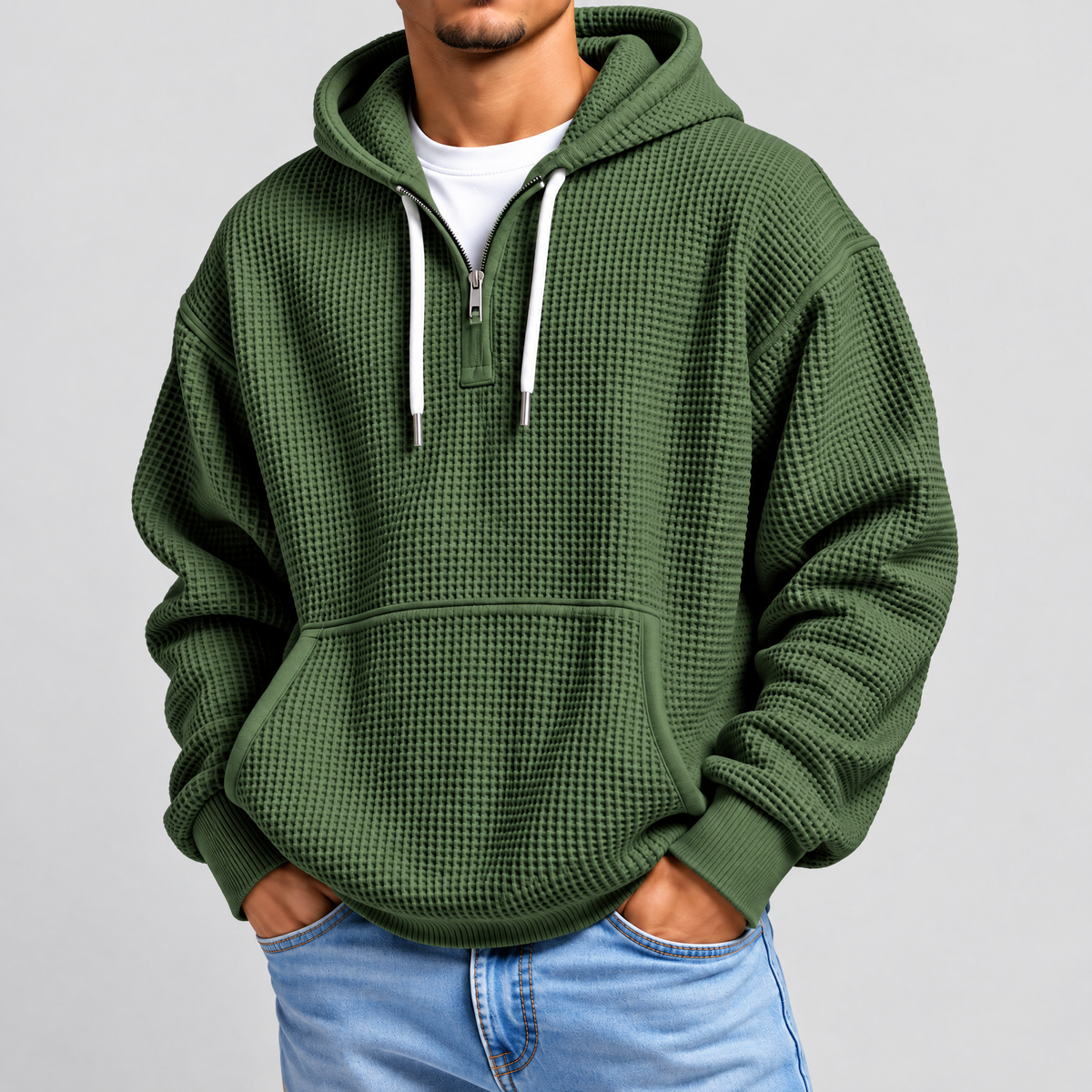 Mason Waffle Knit Hoodie
