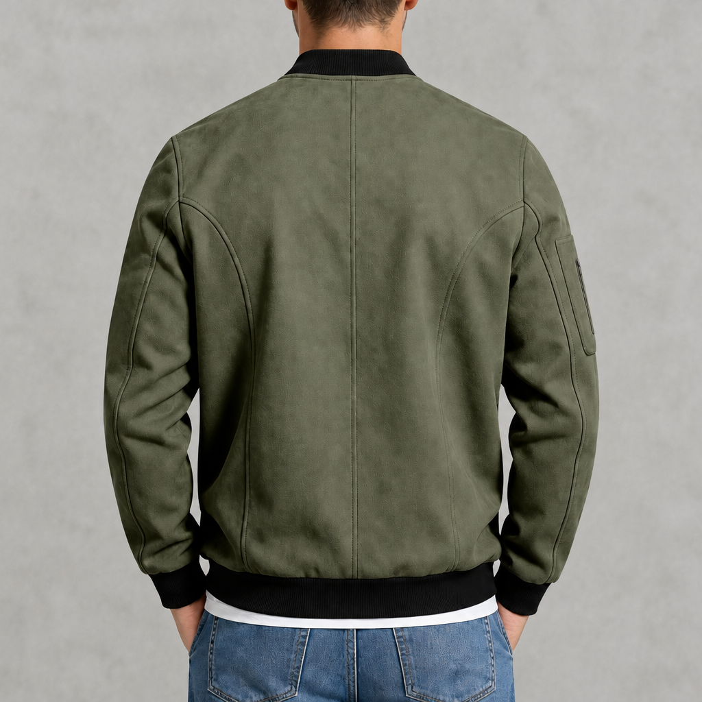 Mason Suede Bomber Jacket