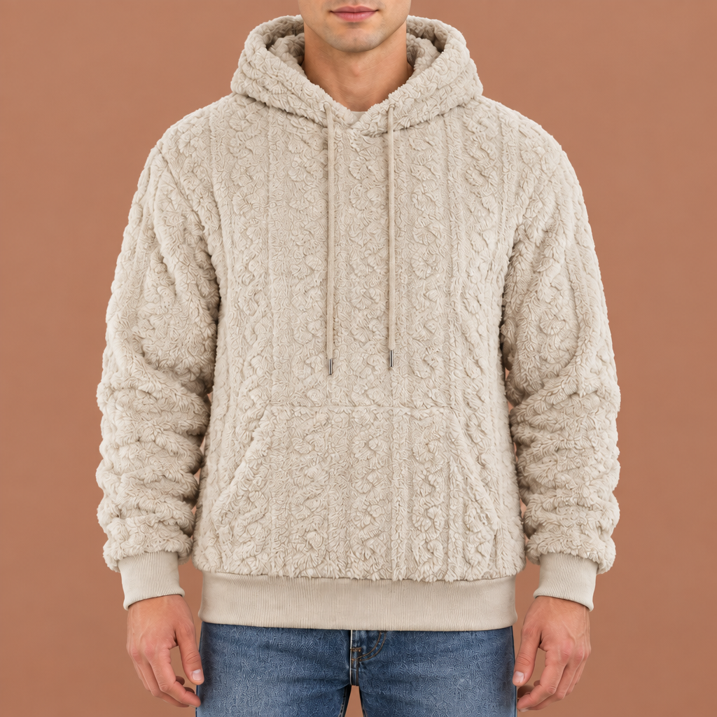 Asher Textured Fleece Hoodie