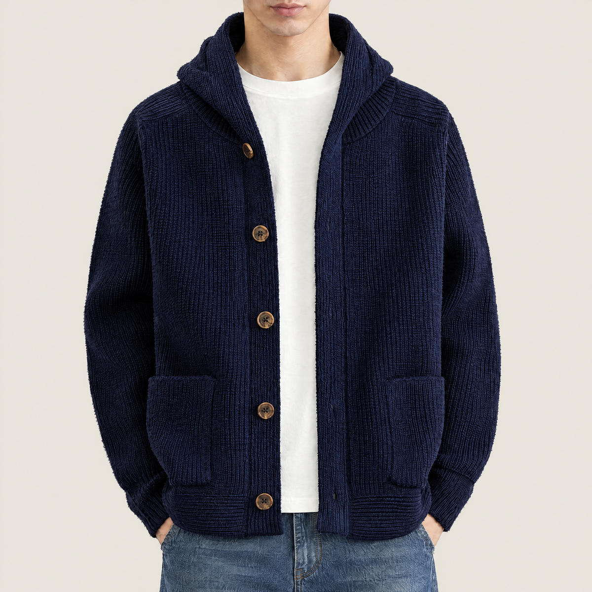 Hudson Hooded Knit Cardigan