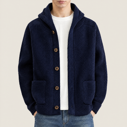 Hudson Hooded Knit Cardigan