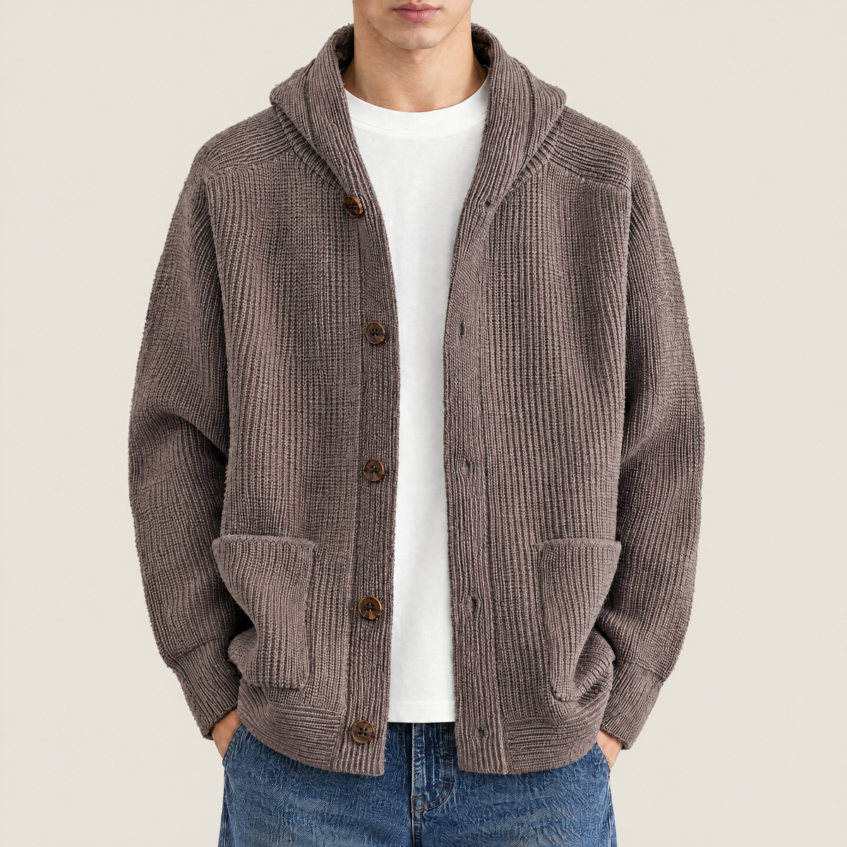 Hudson Hooded Knit Cardigan