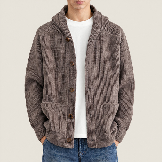 Hudson Hooded Knit Cardigan