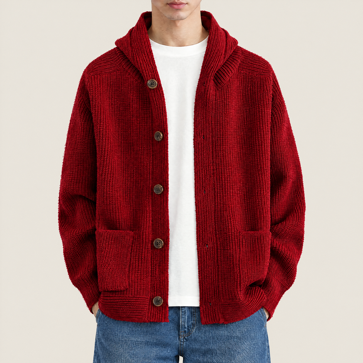 Hudson Hooded Knit Cardigan