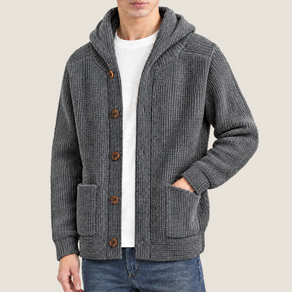 Hudson Hooded Knit Cardigan
