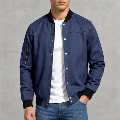Mason Suede Bomber Jacket