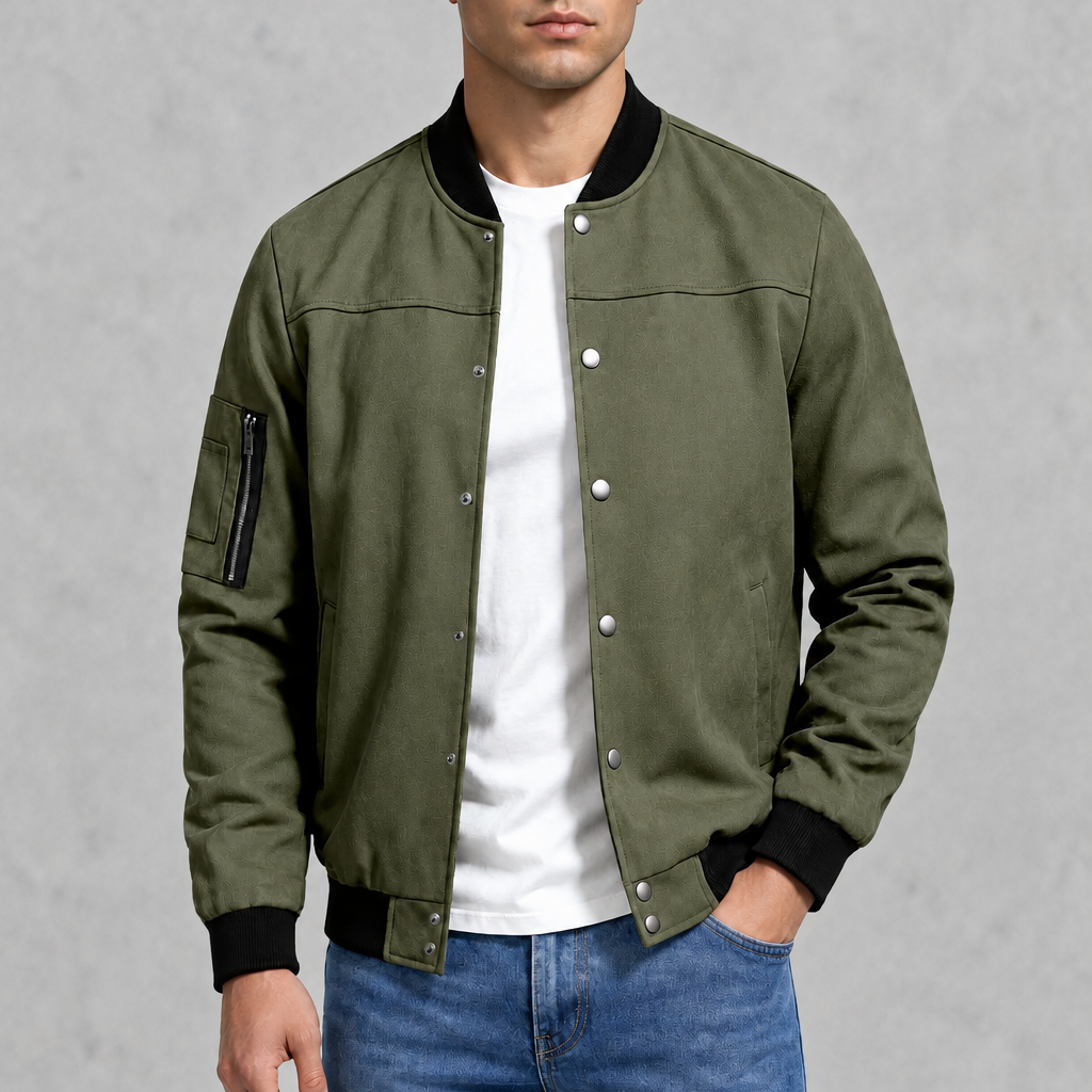 Mason Suede Bomber Jacket