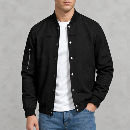 Mason Suede Bomber Jacket
