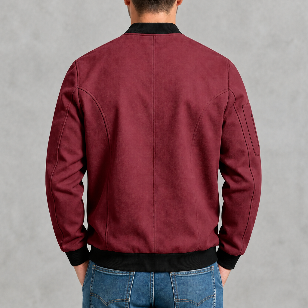 Mason Suede Bomber Jacket