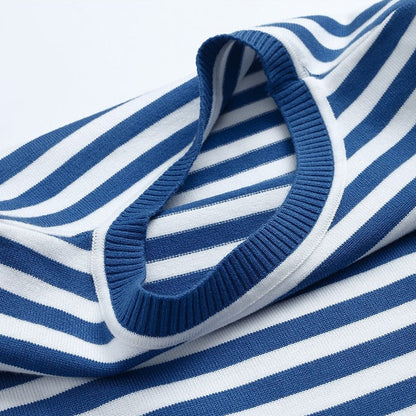 Elara Striped Knit Long Sleeve Top