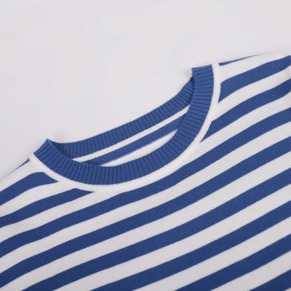 Elara Striped Knit Long Sleeve Top