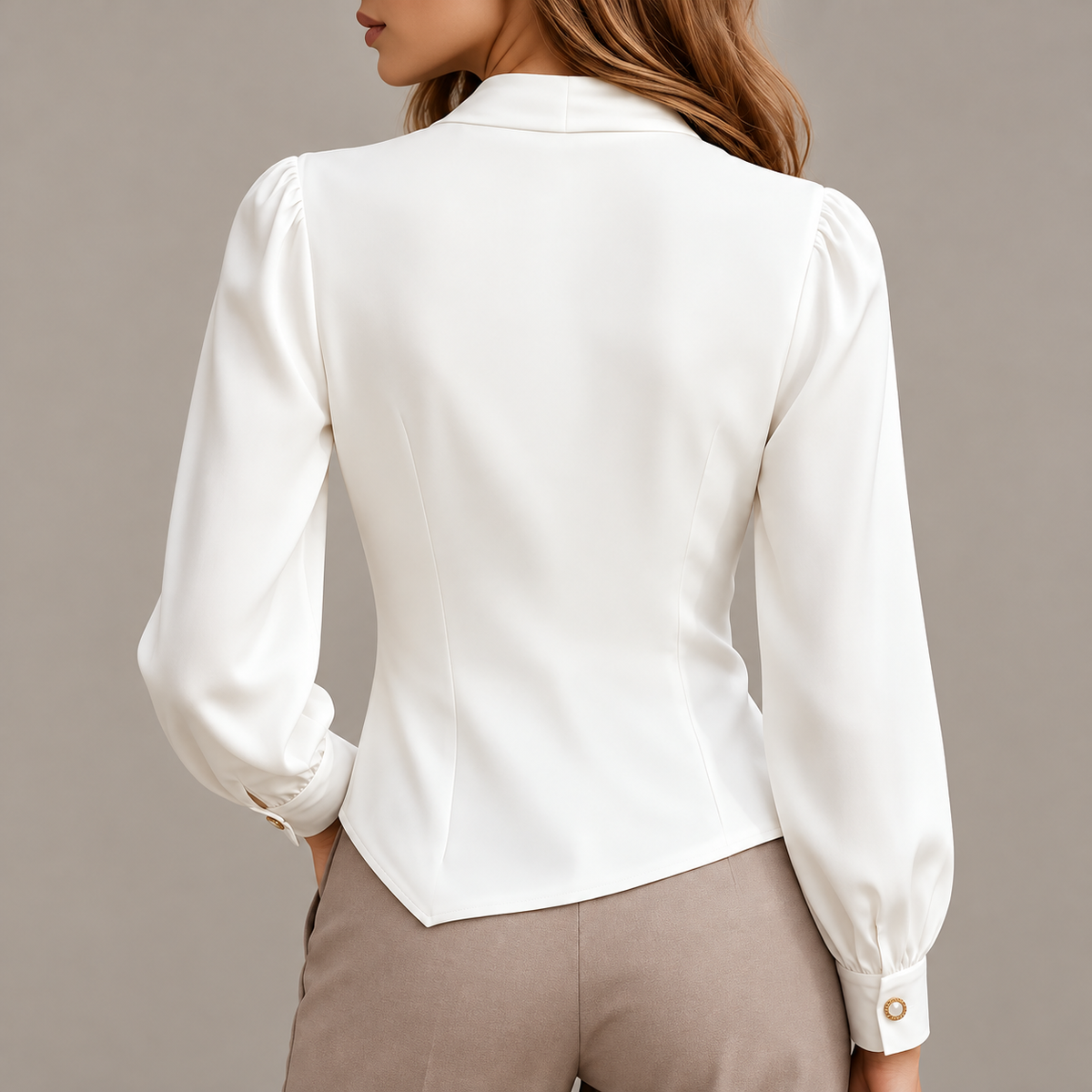Clara Draped Wrap Blouse
