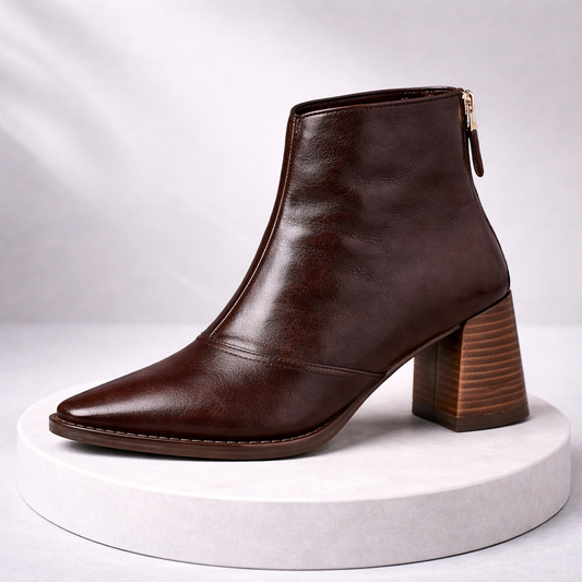 Vera Leather Ankle Boots