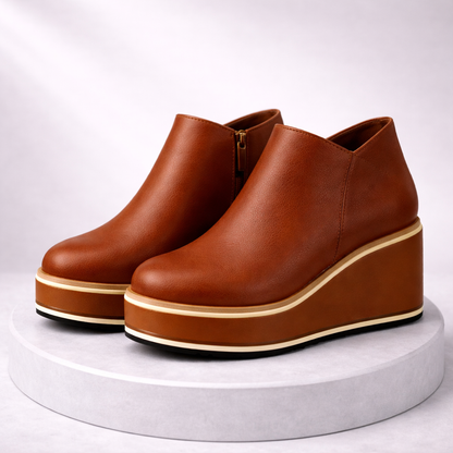 Alina Platform Wedge Boots