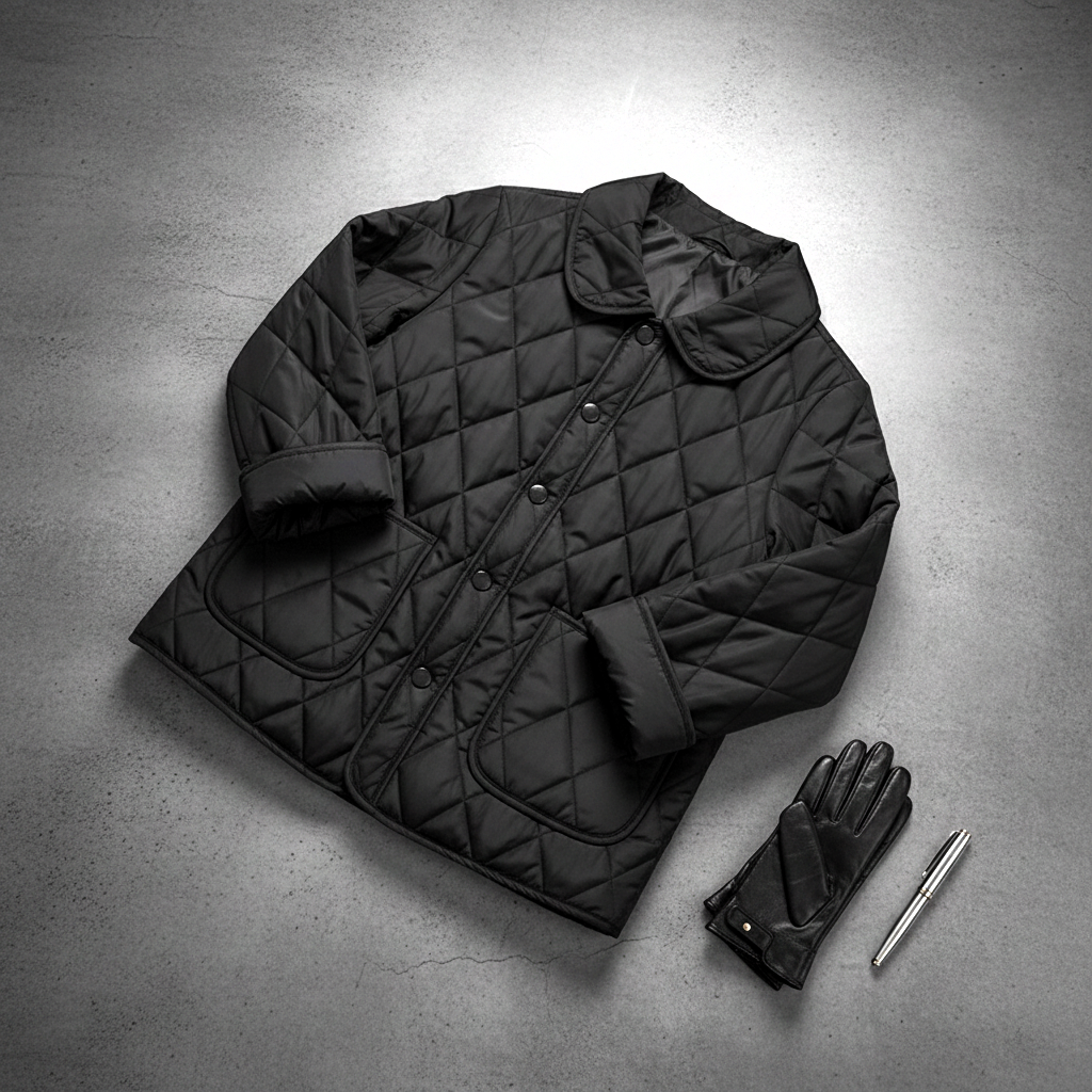 Elise Quilted Button-Up Jacket