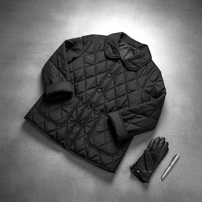 Elise Quilted Button-Up Jacket