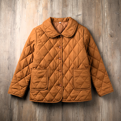Elise Quilted Button-Up Jacket