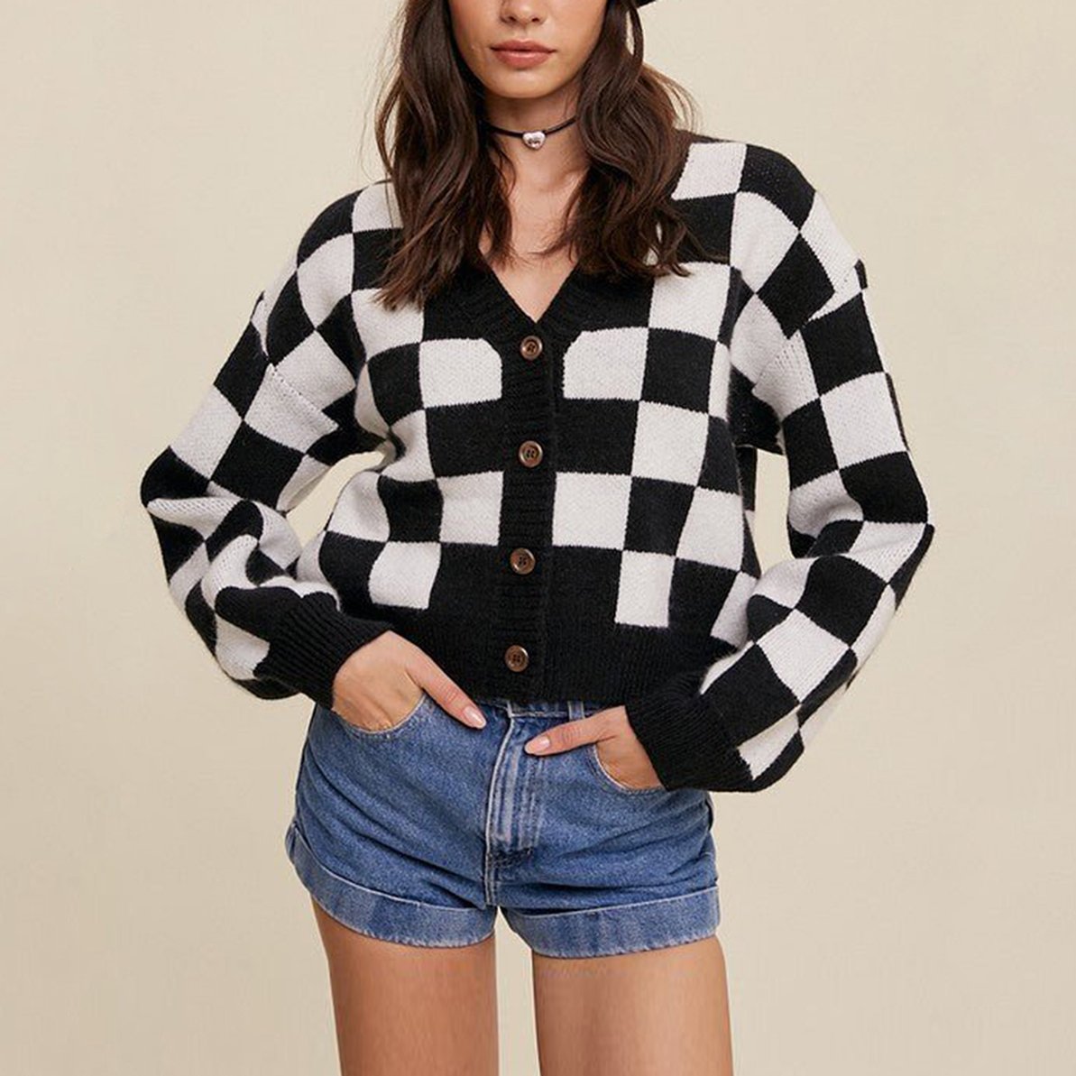 Elodie Pattern Knit Cardigan