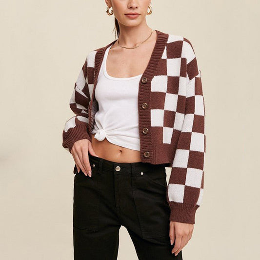 Elodie Pattern Knit Cardigan