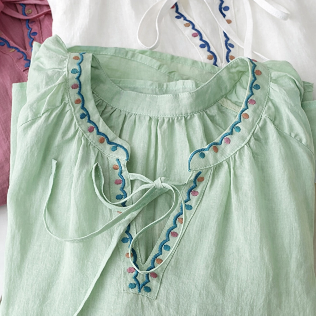 Emma Linen Blouse